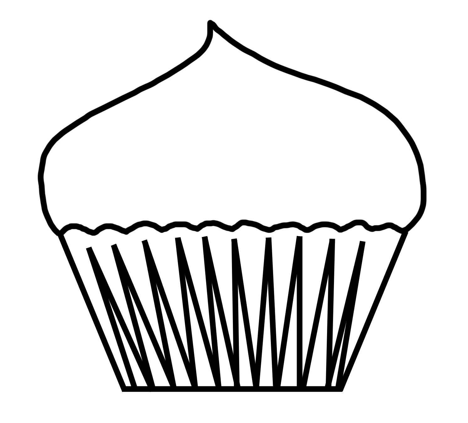 Plansa de colorat cu Prajituri 121 26